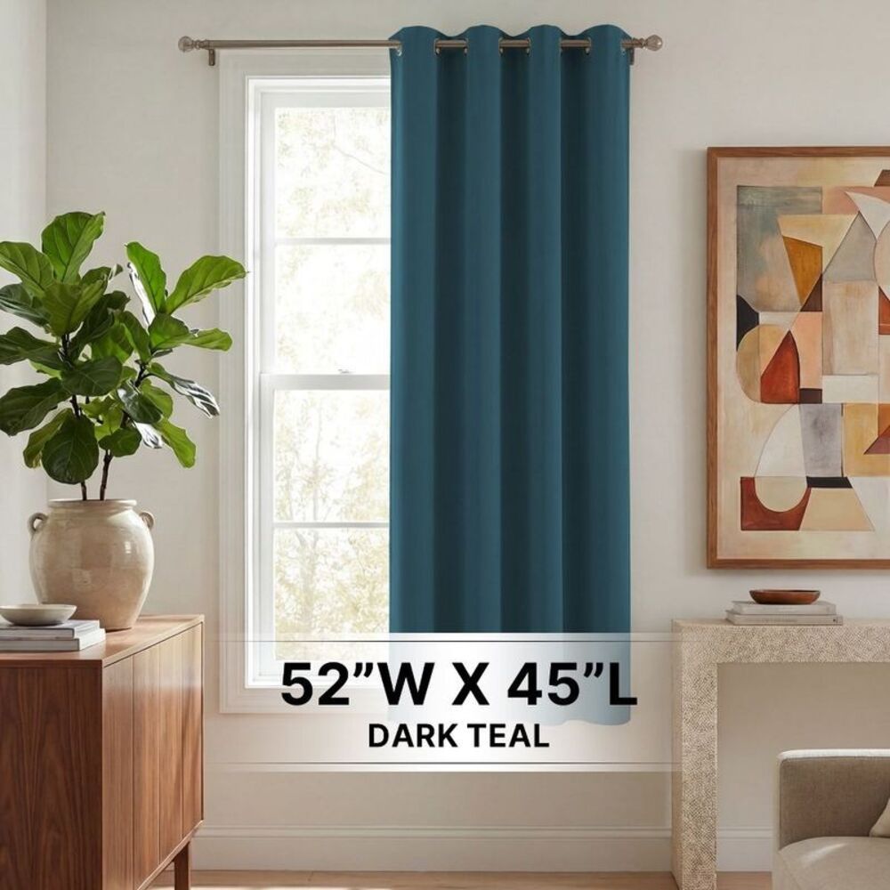 H.Versailtex -  1 Panel Blackout Thermal Insulated Gr Teal